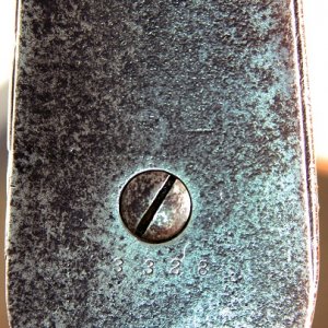 1916 Spandau SG 3328 4 buttplate serial