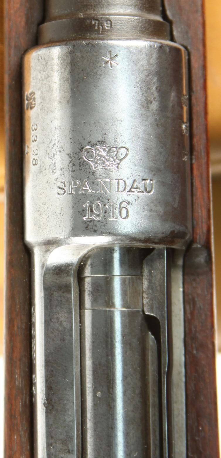 1916 Spandau SG 3328 4 a top receiver Spandau 1916