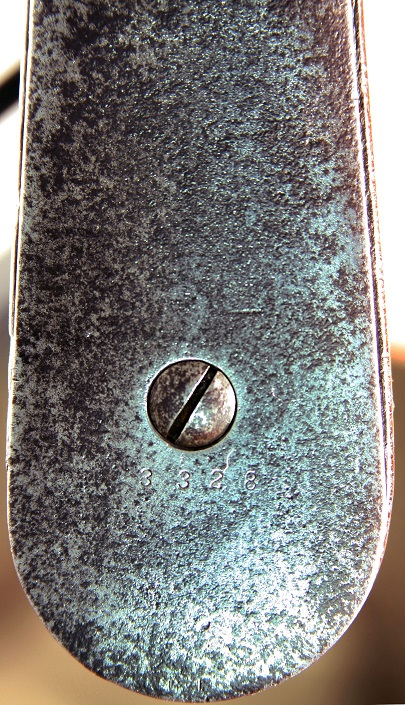 1916 Spandau SG 3328 4 buttplate serial